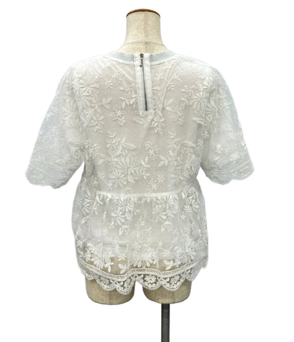 MUVEIL エンブロイダリーレースTシャツ MA262FB002 レディース SIZE 38 (M) ミュベール