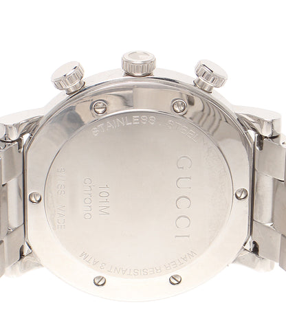 GUCCI 腕時計 クロノグラフ クオーツ ブラック 101M メンズ グッチ