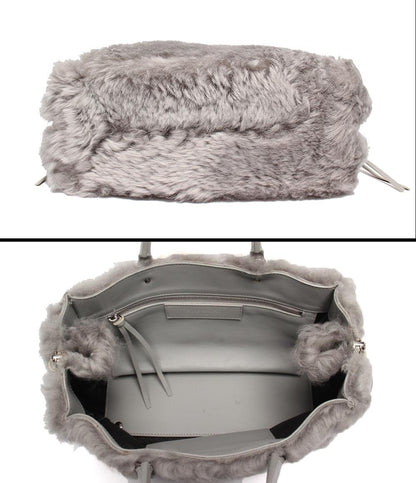 Balenciaga 2wyハンドバッグ ショルダーバッグ 斜め掛け ムートン ファー ペーパー レディース バレンシアガ