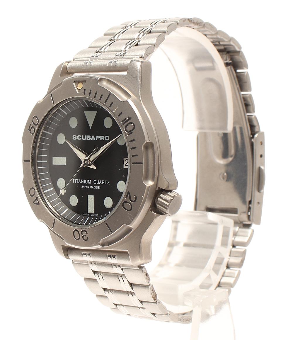 SCUBAPRO 腕時計 クオーツ ブラック メンズ スキューバプロ