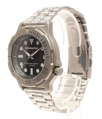 SCUBAPRO 腕時計 クオーツ ブラック メンズ スキューバプロ
