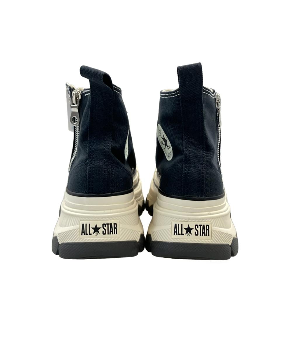 美品 CONVERSE ハイカットスニーカー 厚底 サイドジップ 1SE542 レディース SIZE 22.5 (S) コンバース