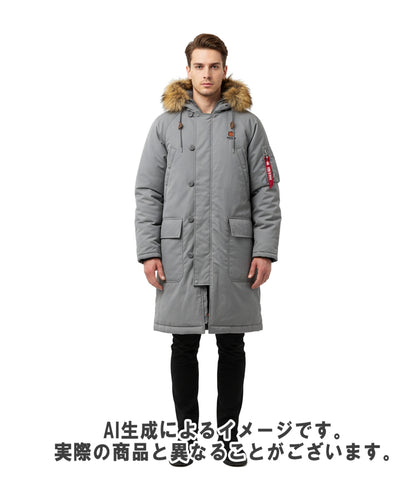 KENZO モッズコート フェイクファー フード付き ロングパーカー NIGO 22AW FC65OU1229OC メンズ SIZE S ケンゾー