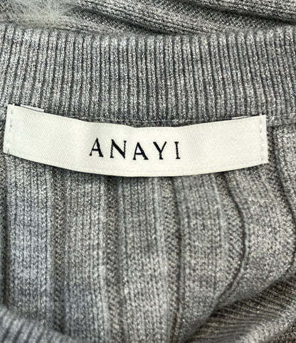 美品 ANAYI 半袖ニットワンピース レディース SIZE 36 (S) アナイ