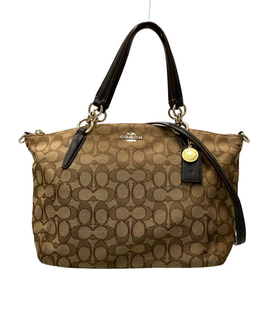 COACH 2WAY バンドバッグ ショルダーバッグ 斜め掛け シグネチャー レディース コーチ
