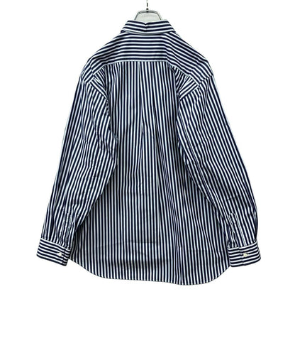 美品 COMME des GARCONS SHIRT 長袖シャツ Yarn Dyed Cotton Stripe Poplin Shirt メンズ SIZE S コムデギャルソンシャツ