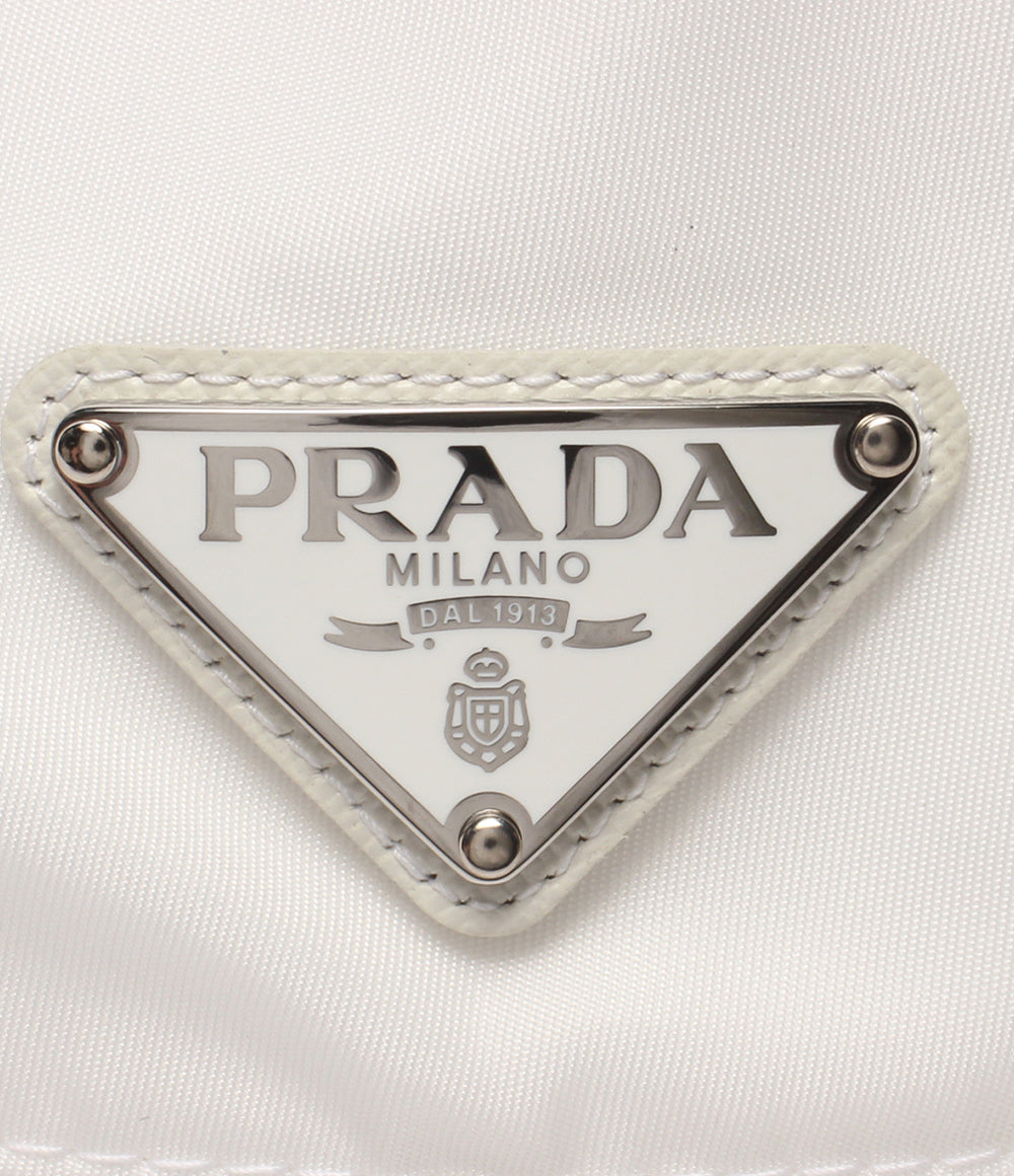 美品 PRADA バケットハット 三角プレート RE-NYRON 1HC137 レディース メンズ SIZE M プラダ