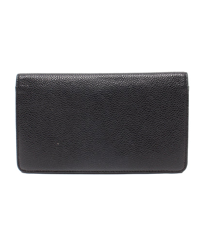 CHANEL 長財布 キャビアスキン ココマーク A48651 レディース シャネル