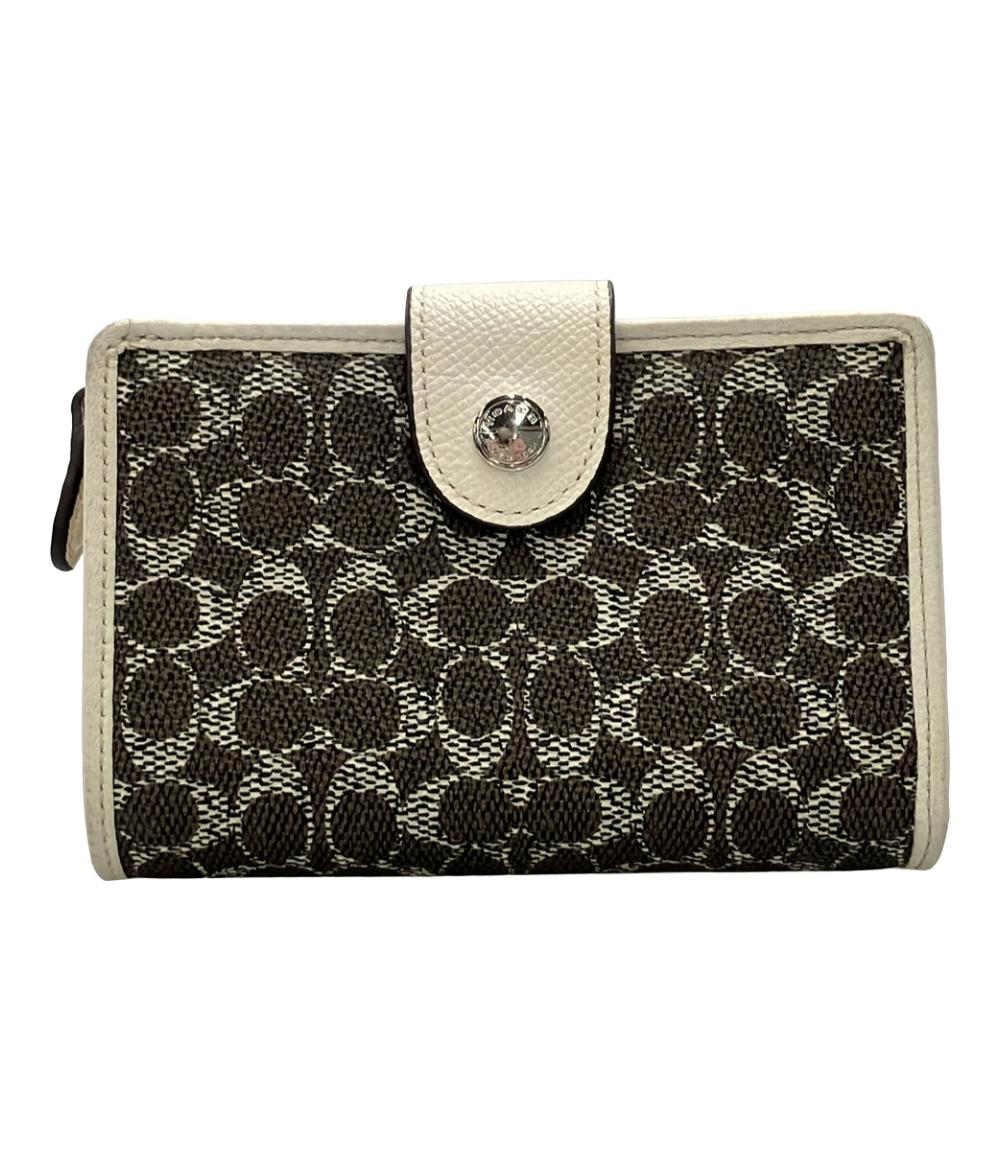 コーチ 二つ折り財布 ミニシグネチャー レディース COACH