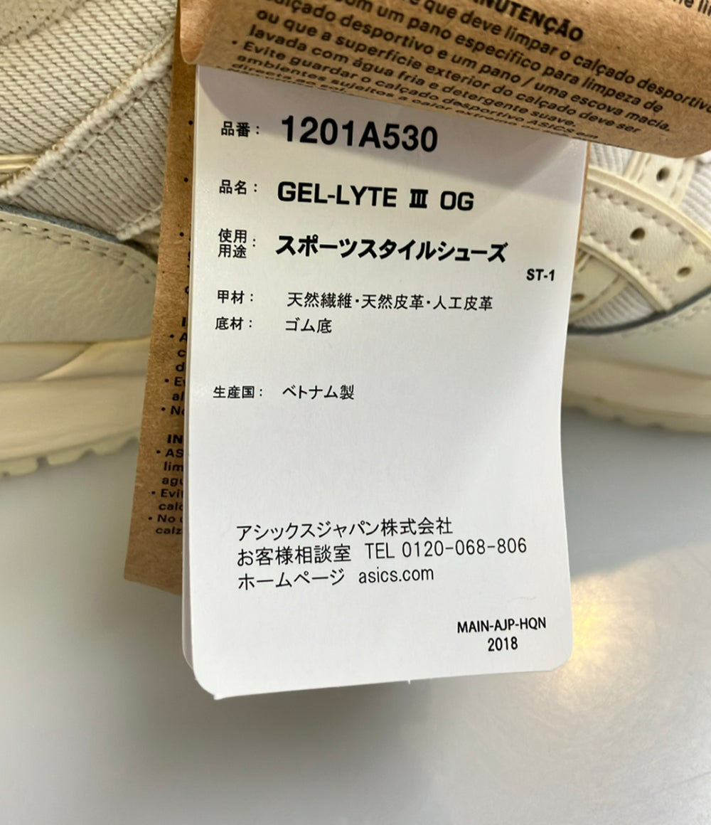 美品 asics ローカットスニーカー 岡⼭デニム ゲルライト 3 OG 1201A530 メンズ SIZE 27.0 (L) アシックス