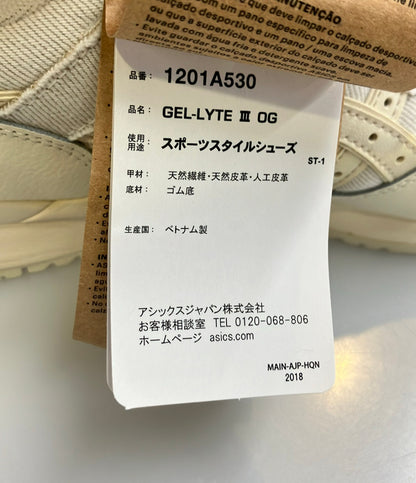 美品 asics ローカットスニーカー 岡⼭デニム ゲルライト 3 OG 1201A530 メンズ SIZE 27.0 (L) アシックス