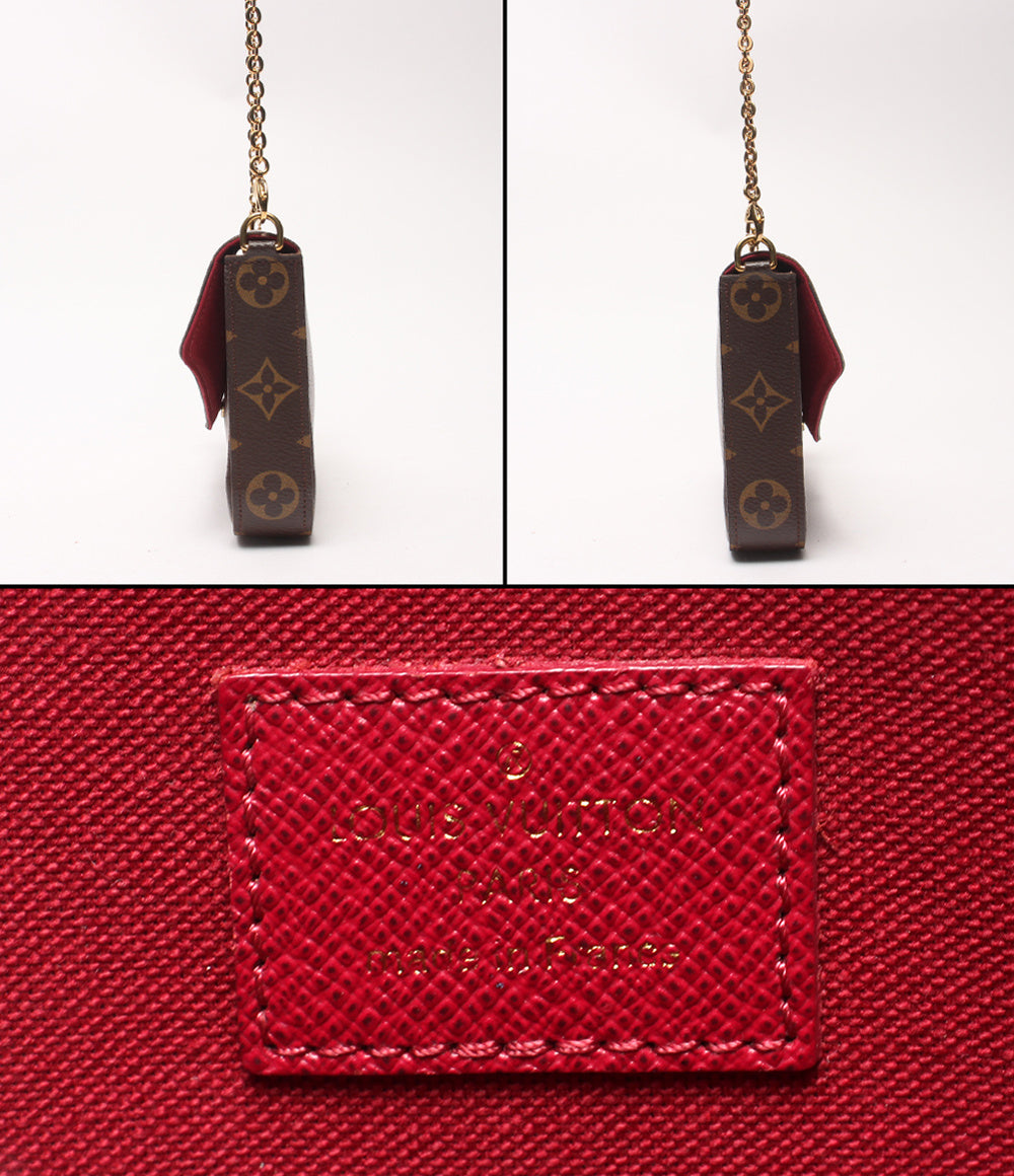 LOUIS VUITTON 2wayチェーンショルダーバッグ クラッチバッグ 斜め掛け ポシェット フェリシー モノグラム M81896 レディース ルイ・ヴィトン