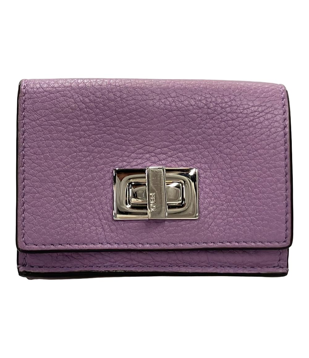 FENDI 三つ折り財布 マイクロ レザー 8M0426A91BF1JN2 レディース フェンディ
