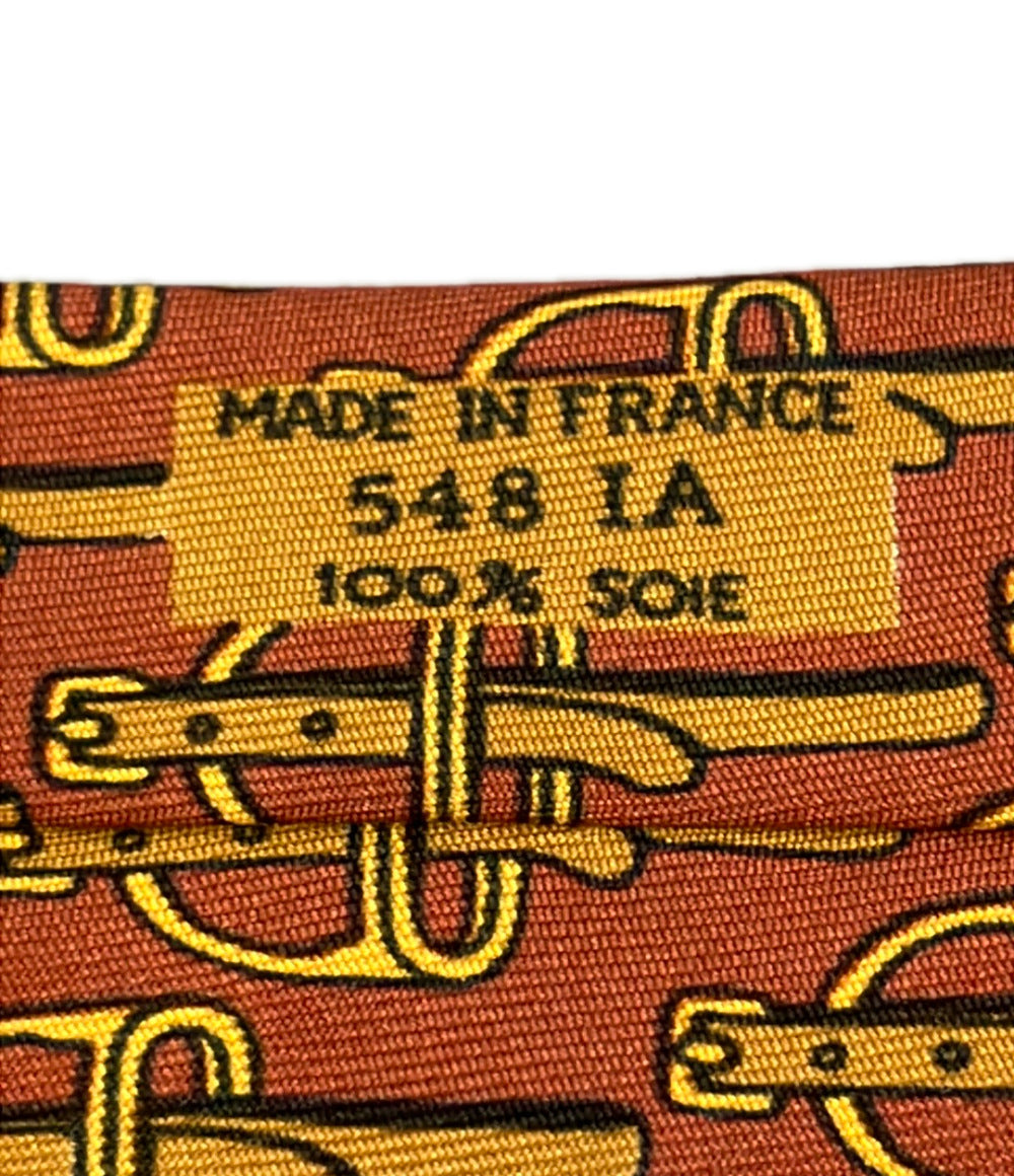 HERMES ネクタイ シルク100% メンズ エルメス