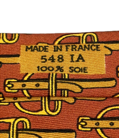 HERMES ネクタイ シルク100% メンズ エルメス