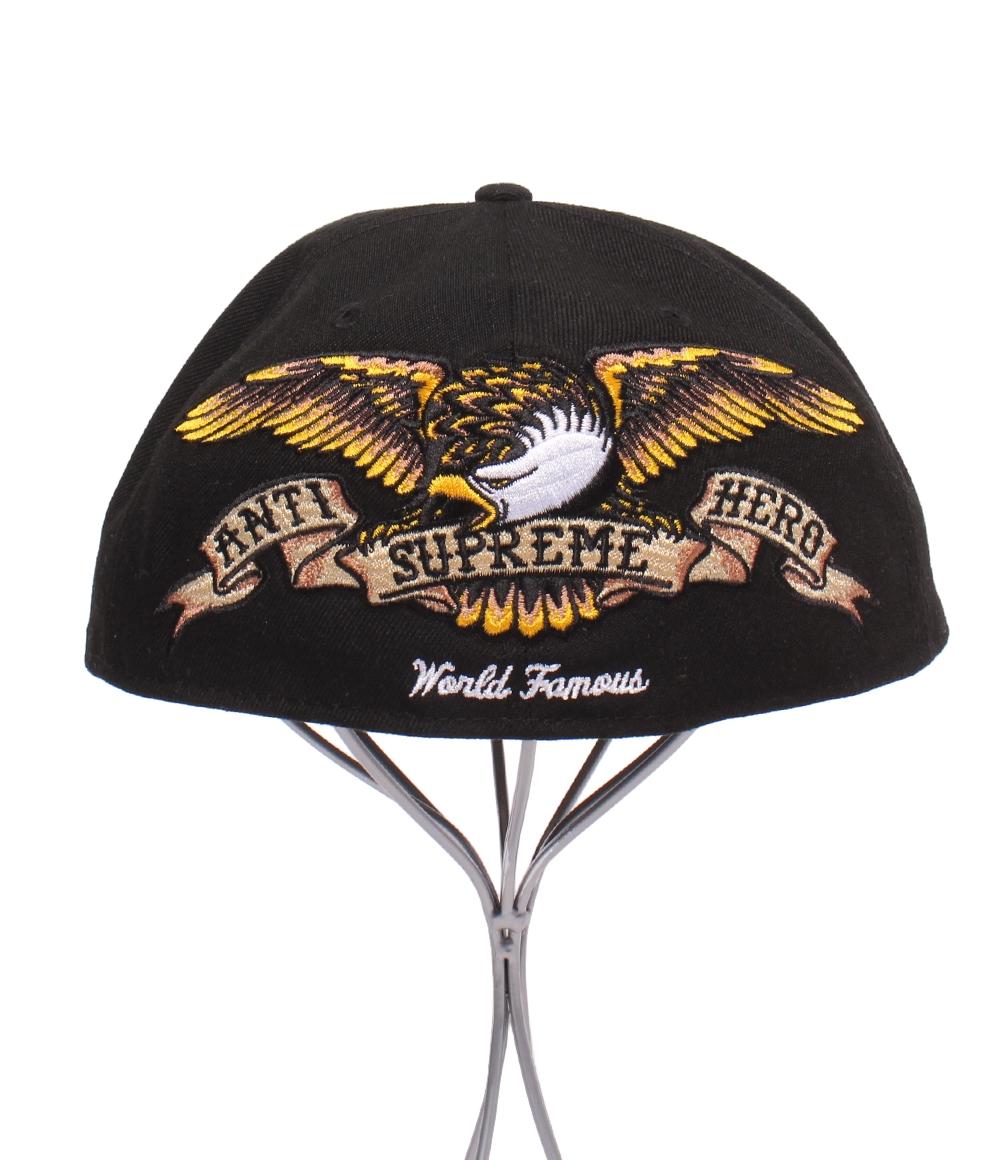 美品 Supreme NEW ERA キャップ ANTIHERO G2709112025 メンズ レディース SIZE 7 1/2(59.6cm) シュプリーム ニューエラ