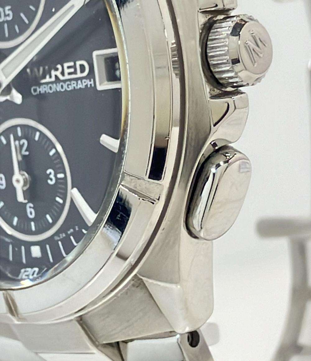 セイコー 腕時計 WIRED ワイアード クオーツ ブラック 7T92-0JK0