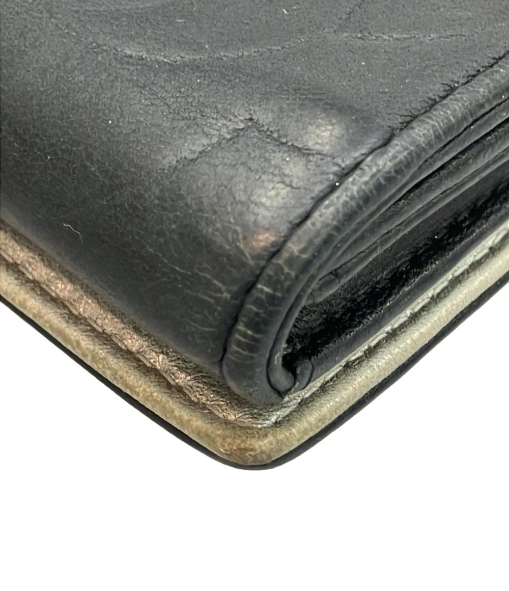 CHANEL 二つ折り財布 シルバー金具 カメリア レディース シャネル