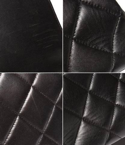 CHANEL ショルダーバッグ ダブルフェイス ダブルチェーン ラムスキン ゴールド金具 肩掛け デカマトラッセ 30 レディース シャネル