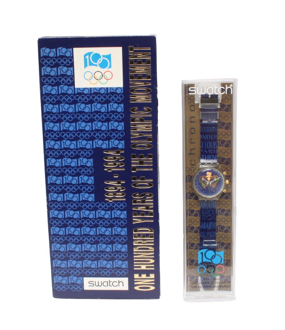 美品 スウォッチ 腕時計 1994 オリンピック100周年モデル クオーツ