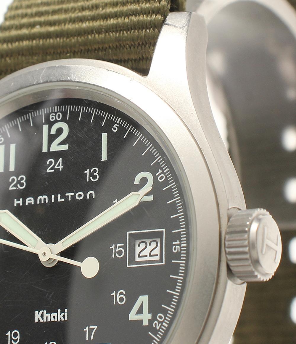 HAMILTON 腕時計 カーキ Khaki クオーツ ブラック 6361 メンズ ハミルトン