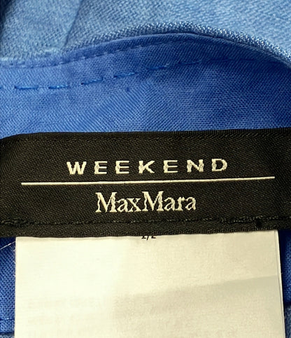 美品 ウィークエンド マックスマーラ シルク混 リネンワンピース レディース SIZE 48 Weekend Max Mara