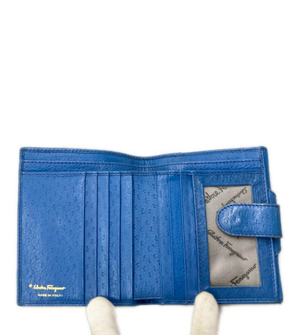 Salvatore Ferragamo ダブルホック 二つ折り財布 レザー ガンチーニ レディース サルヴァトーレフェラガモ