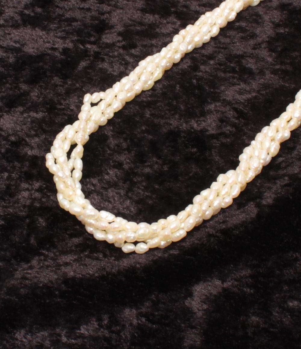 5連ネックレス SV 淡水パール レディース