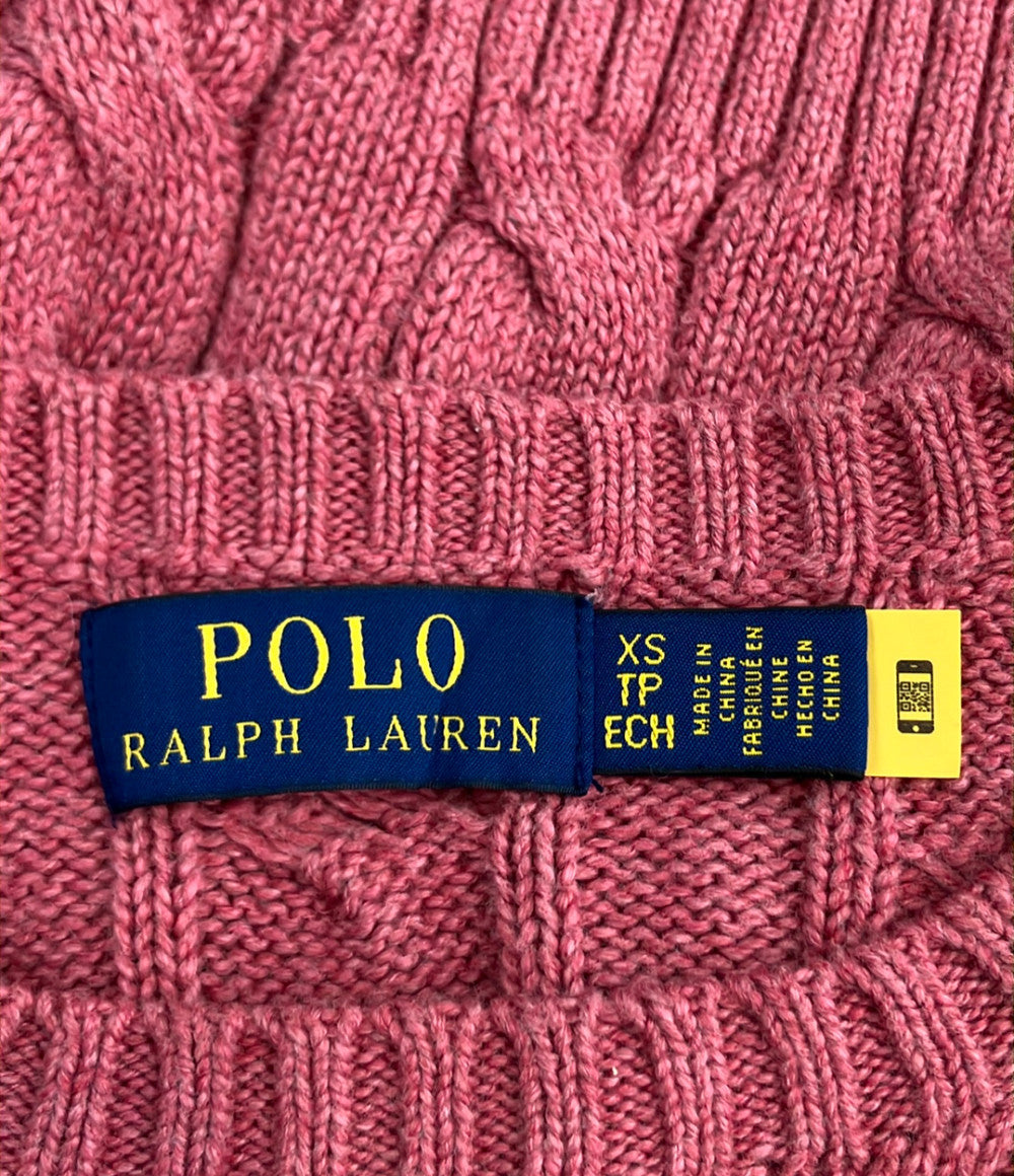 POLO RALPH LAUREN 長袖 ケーブル ニット レディース SIZE XS ポロ・ラルフローレン