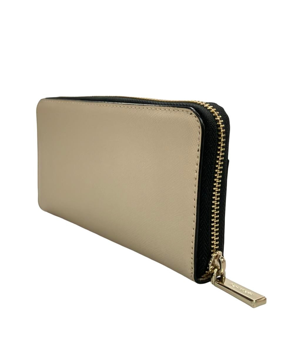 美品 Kate Spade ラウンドファスナー長財布 レザー WLR00120 レディース ケイトスペード