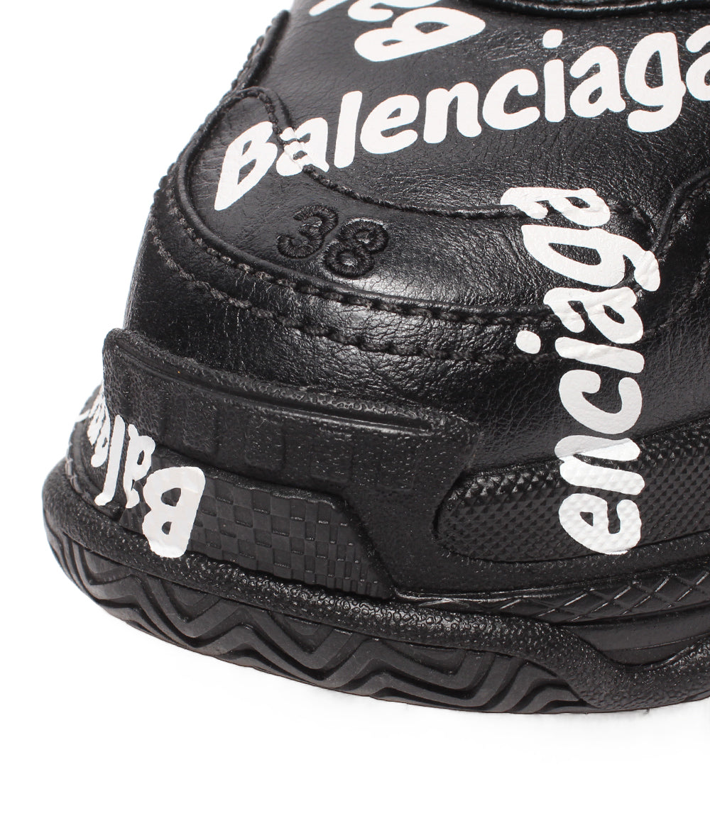 美品 BALENCIAGA ローカットスニーカー 厚底 Triple S LOGO レディース メンズ SIZE 25.0 バレンシアガ