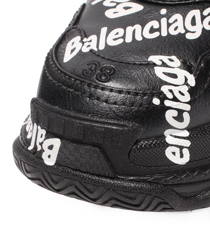 美品 BALENCIAGA ローカットスニーカー 厚底 Triple S LOGO レディース メンズ SIZE 25.0 バレンシアガ
