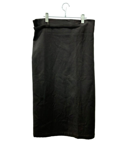 Y's 巻きスカート ロングスカート 3 ウール ラップ ブラウン YR-S23-196 レディース SIZE 3 ワイズ