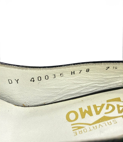 Salvatore Ferragamo オープントゥパンプス スリングバッグ DY 40036 レディース SIZE 7.5 サルヴァトーレフェラガモ