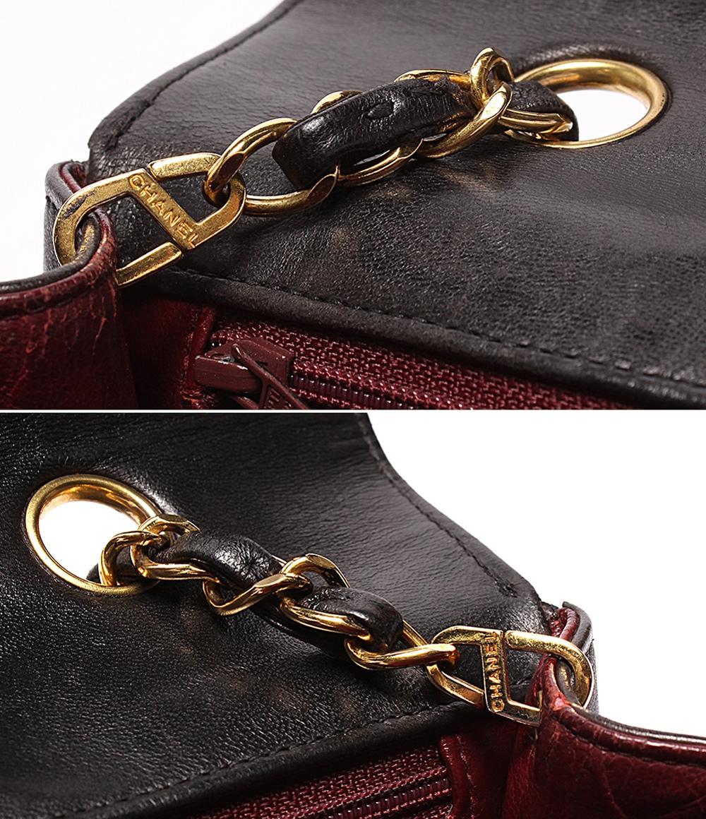 CHANEL チェーンショルダーバッグ シングルチェーン シングルフラップ ゴールド金具 マトラッセ ダイアナ22 レディース シャネル