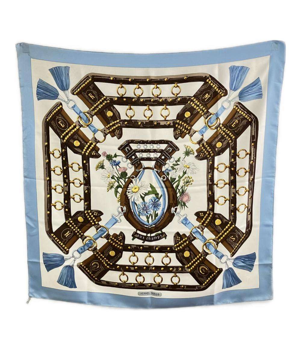 HERMES スカーフ シルク100% カレ90 aux champs レディース エルメス