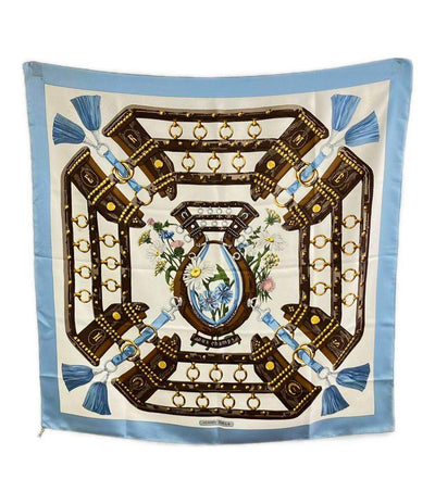 HERMES スカーフ シルク100% カレ90 aux champs レディース エルメス