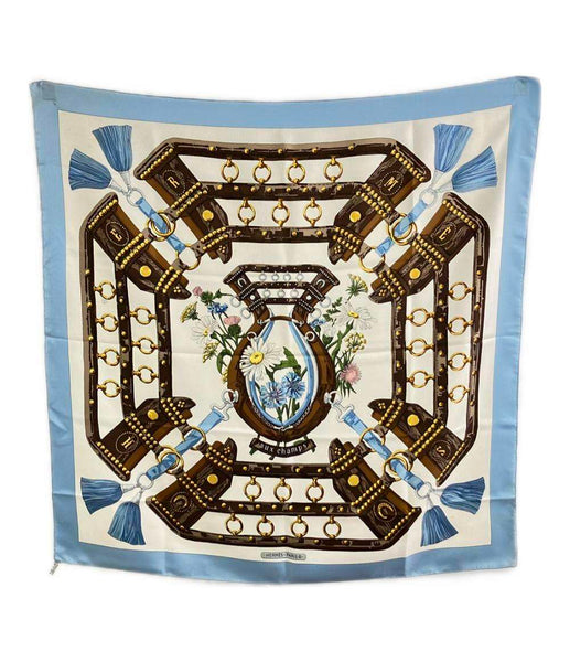 HERMES スカーフ シルク100% カレ90 aux champs レディース エルメス