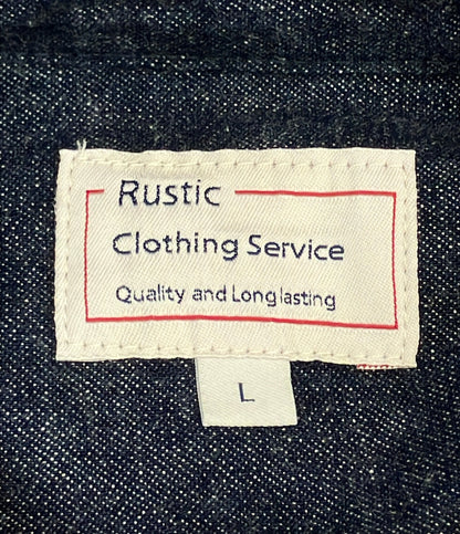 美品 Rustic Clothing Service 長袖シャツ デニム メンズ SIZE L ラスティック クロージング サービス