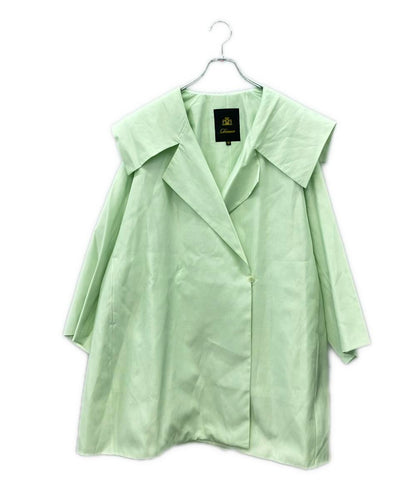 Drawer コットン シルク セイラーカラー コート ジャケット 6525-299-0846 レディース SIZE 38 (S) ドゥロワー