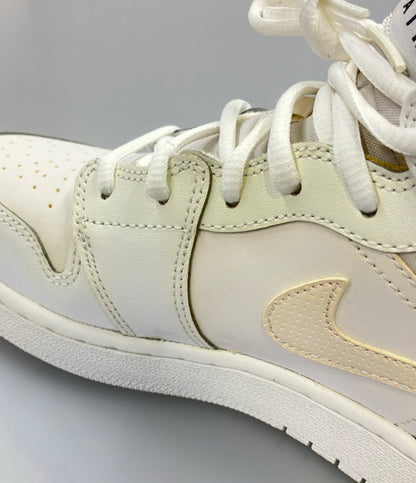 NIKE ミドルカットスニーカー AIR JORDAN 1 MID GS 554725-110 キッズ SIZE 24.5 ナイキ