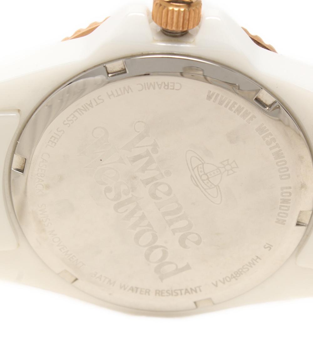 美品 Vivienne Westwood 腕時計 クオーツ VV048RSWH メンズ