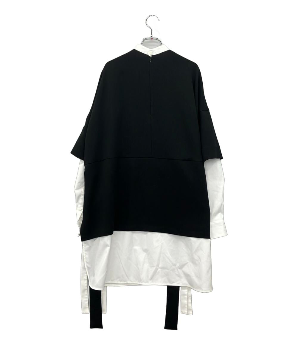 エンフォルド 長袖ジョーゼットメンズレイヤードプルオーバー レディース SIZE 38 (S) ENFOLD