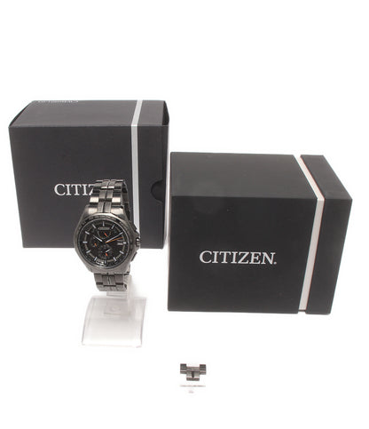 CITIZEN 腕時計 電波ソーラー アテッサ エコドライブ ソーラー ブラック H820-T023991 メンズ シチズン