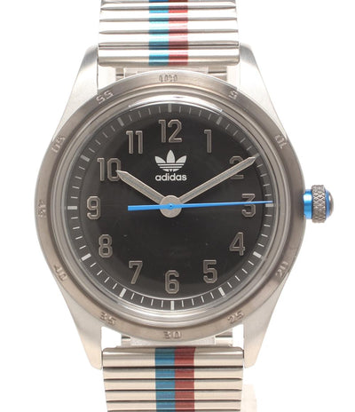 美品 adidas 腕時計 コードフォー クオーツ ブラック AOSY22525 メンズ アディダス