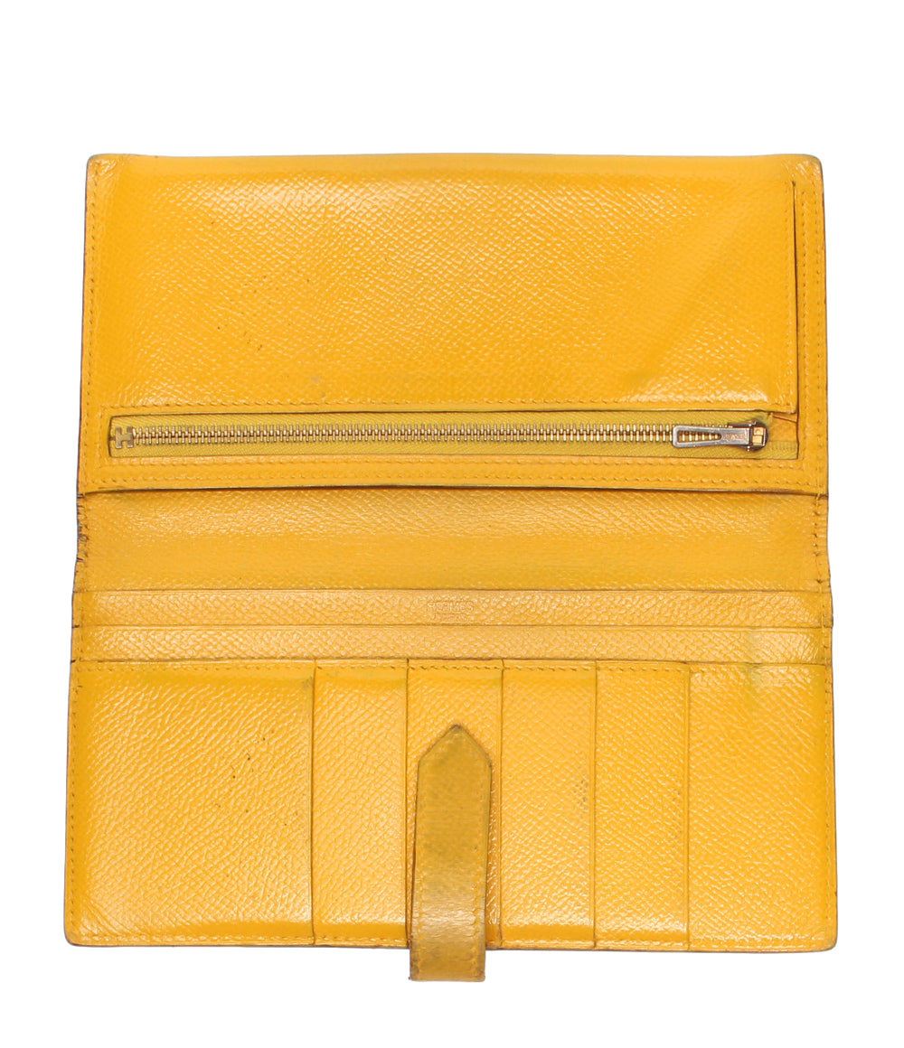 HERMES 長財布 □G刻印 ゴールド金具 ベアン レディース エルメス