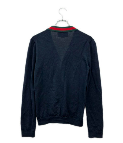 GUCCI シェリーライン Vネック ニット カーディガン 408146 メンズ SIZE XS グッチ