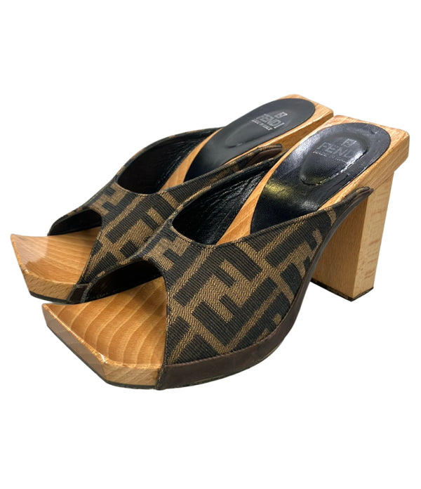 FENDI ズッカ柄ミュール レディース SIZE 36 1/2 フェンディ