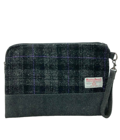 コーエン チェック柄クラッチバッグ x Harris Tweed メンズ coen