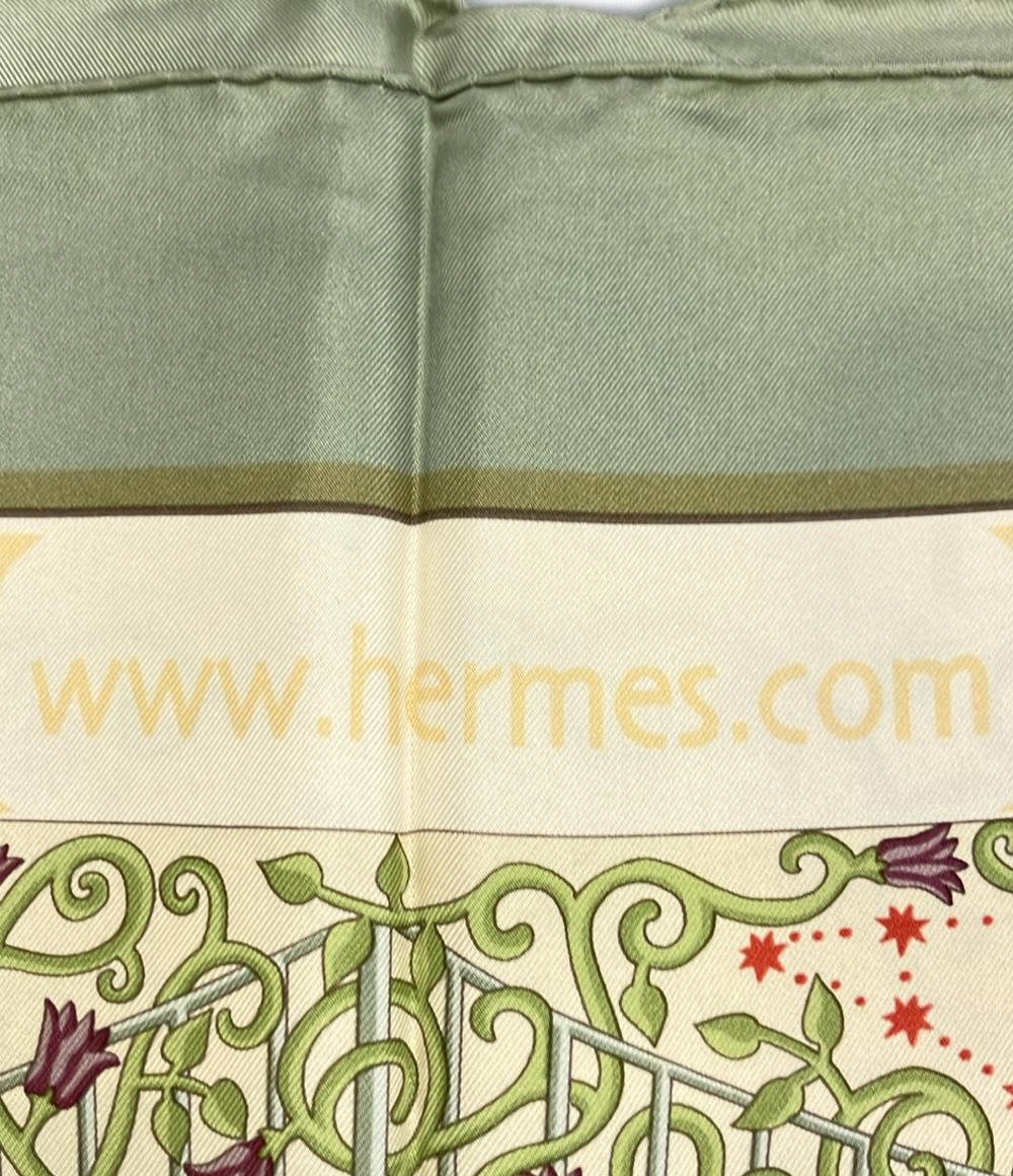 HERMES スカーフ シルク100% カレ90 世界地図 www.hermes.com レディース エルメス